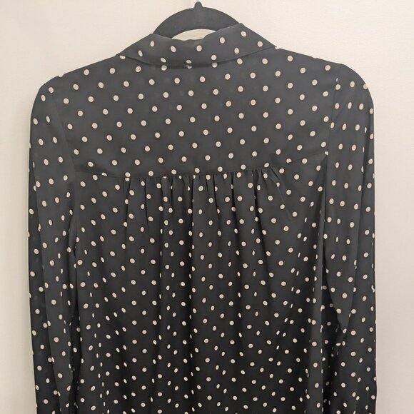 Black and white polka dot blouse - Picture 3 of 4
